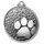 Dog Paw Classic Texture 3D Print Silver Medal