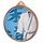 Martial Arts Kimono Color Texture 3D Print Bronze Medal
