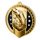 Noir Stainless Steel Fishing 2 Classic Medal