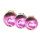 Habitat Dance Pink Glitter ball Eco Friendly Wooden Medal