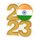 India Flag Bronze Acrylic 2023 Medal