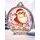 Santa Run (Pink) Christmas 3D Texture Print Full Color 2 1/8 Medal - Silver