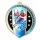 Noir Stainless Steel Alpine Skiing Medal