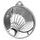 Badminton Classic Texture 3D Print Silver Medal