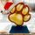 Festive Christmas Red Dog Paw Trophy