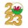 Welsh Flag Acrylic 2023 Medal