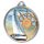 Sailing Color Texture 3D Print Silver Medal