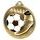 Soccer Boot and Ball Classic Texture 3D Print Gold Medal