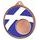 Scotland Flag Logo Insert Bronze 3D Printed Medal