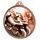 Inline Skating Classic Texture 3D Print Bronze Medal