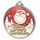 Merry Christmas Santa 3D Texture Print Full Color 2 1/8 Medal - Silver