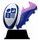 Edison Ladies Rugby Custom Acrylic Logo Trophy