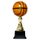 Conroe Gold and Orange Basketball Trophy