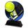 Roswell Black Acrylic Padel Trophy