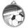 Soccer Classic Texture 3D Print Silver Medal