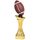 Gold Football Trophy with 3D Colour Ball