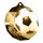 Polygon Classic Stainless Steel Soccer Medal