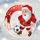 Snowy Father Christmas Soccer Medal