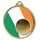 Irish Ireland Flag Logo Insert Gold 3D Printed Medal