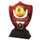 Red Most Improved Player Soccer Shield Trophy