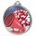 Cheerleading Color Texture 3D Print Silver Medal