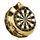 Polygon Classic Stainless Steel Darts Medal