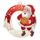 Snowy Father Christmas Basketball Medal