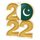 Pakistan Flag Gold Acrylic 2022 Medal