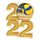 Volleyball 2022 Gold Acrylic Medal