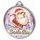 Santa Run (Pink) Christmas 3D Texture Print Full Color 2 1/8 Medal - Silver