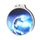 Habitat Dance Blue Glitterball Silver Eco Friendly Wooden Medal