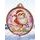 Santa Run (Pink) Christmas 3D Texture Print Full Color 2 1/8 Medal - Bronze