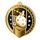 Noir Stainless Steel Floorball Classic Medal
