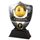 Silver and Gold Players Player Soccer Shield Trophy