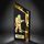 ATAMI Modern Metal & Wood Firefighter Trophy