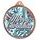 Merry Christmas 3D Texture Print Full Color 2 1/8 Medal - Bronze