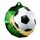 Polygon Stainless Steel Soccer Medal