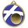 Scotland Flag Logo Insert Gold 3D Printed Medal