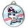 Ice Hockey Color Texture 3D Print Silver Medal