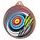 Archery Color Texture 3D Print Bronze Medal