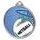 Netball 3D Texture Print Full Color 2 1/8&quot; Medal - Silver