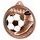 Soccer Boot and Ball Classic Texture 3D Print Bronze Medal