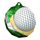 Polygon Stainless Steel Golf Medal