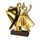 Sierra Classic Ballroom Dance Real Wood Trophy