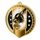 Noir Stainless Steel Shooting 2 Classic Medal