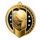 Noir Stainless Steel Padel Classic Medal