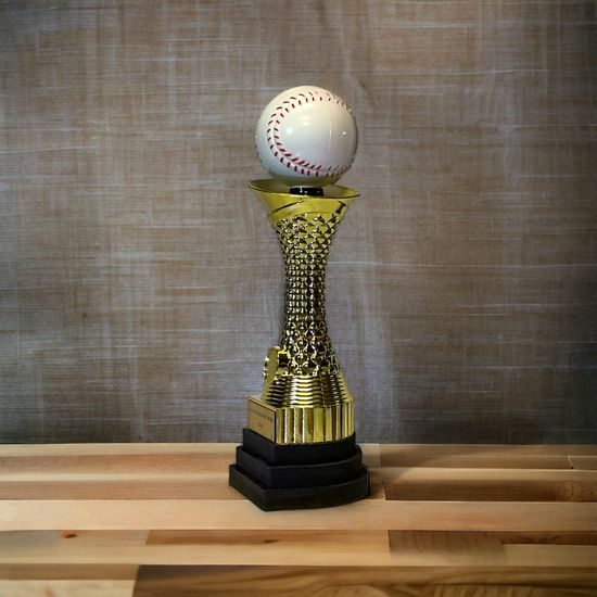 Triple Tier Baseball Trophy