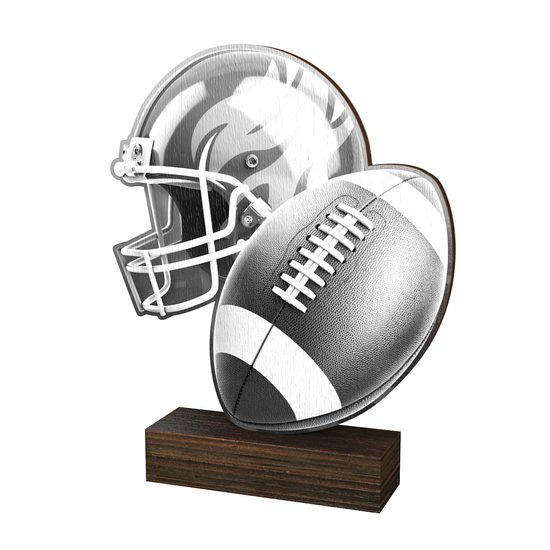 Sierra Classic Football Real Wood Trophy