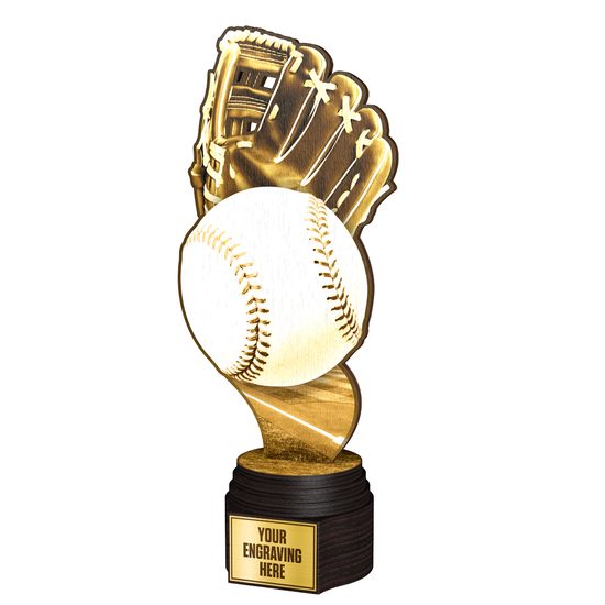 Frontier Classic Real Wood Baseball Trophy