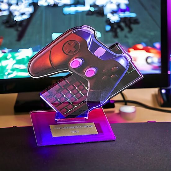 Cannes Printed Acrylic Gaming Trophy